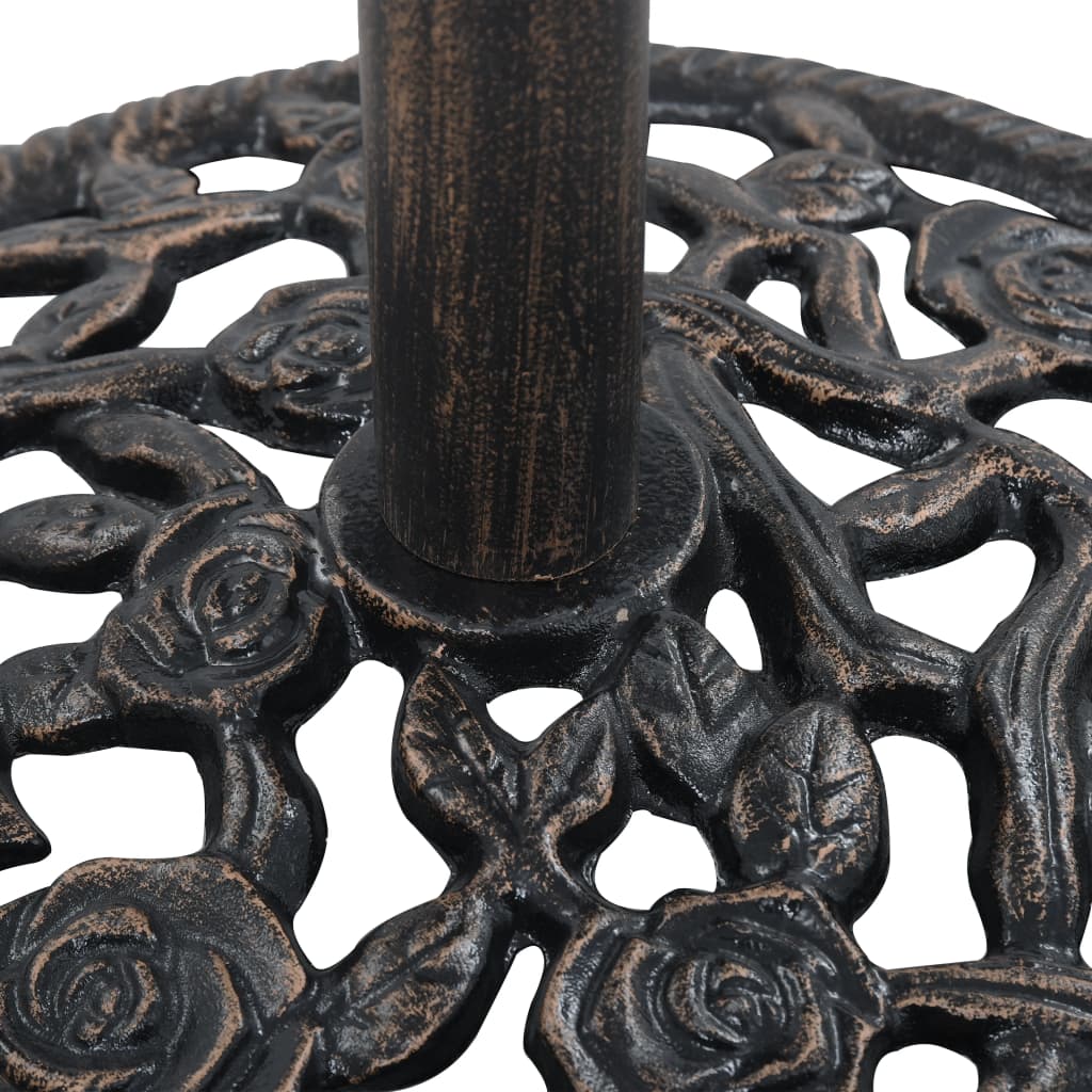 Umbrella Base Bronze 12 kg 48 cm Cast Iron- Outdoor Umbrella Bases - HomeShopIreland - Home Shop Ireland - Outdoor Umbrella Bases - Umbrella Base Bronze 12 kg 48 cm Cast Iron