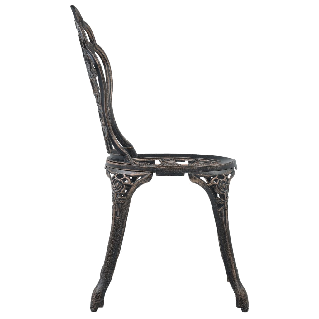 Bistro Chairs 2 pcs Bronze Cast Aluminium- Outdoor Chairs - HomeShopIreland - Home Shop Ireland - Outdoor Chairs - Bistro Chairs 2 pcs Bronze Cast Aluminium