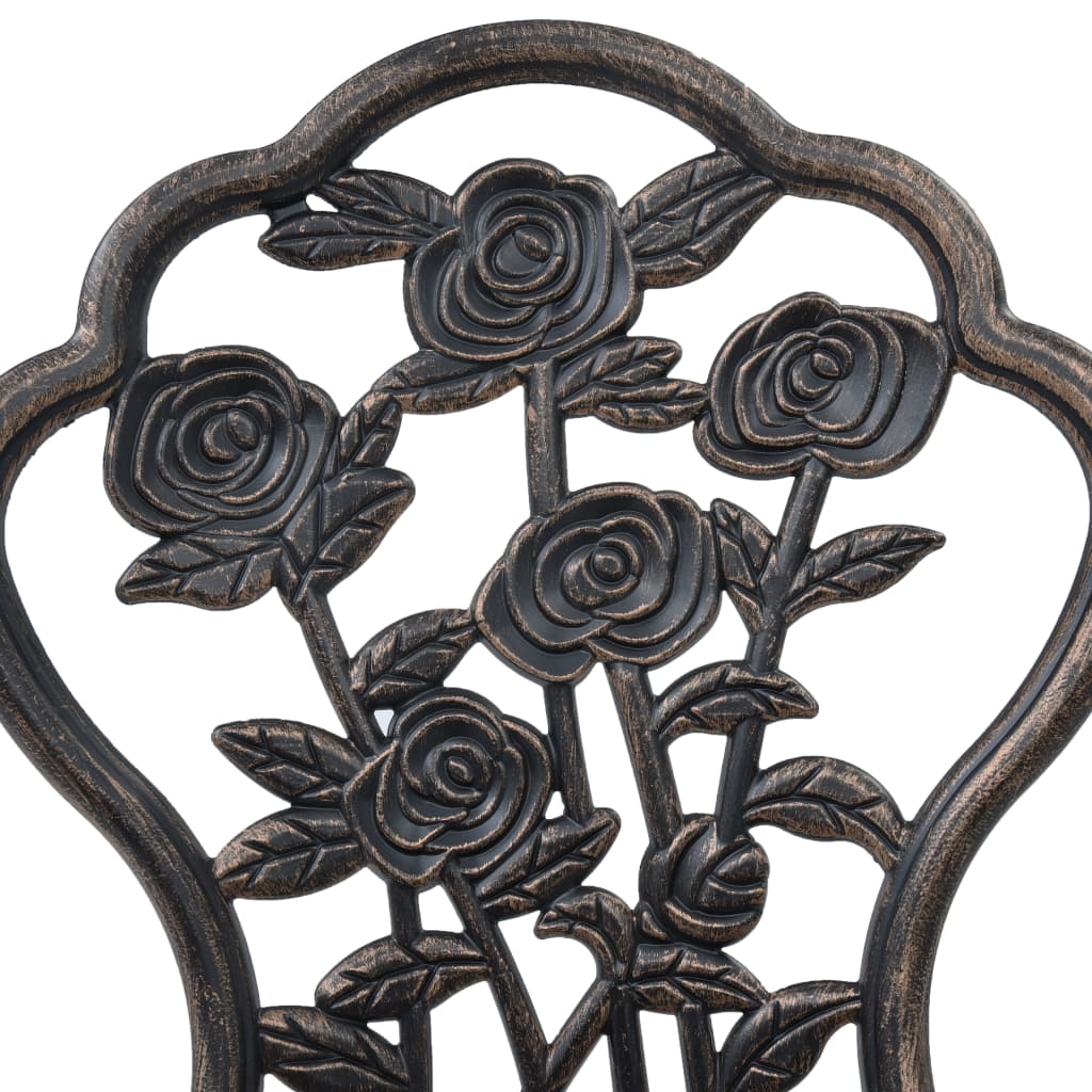 Bistro Chairs 2 pcs Bronze Cast Aluminium- Outdoor Chairs - HomeShopIreland - Home Shop Ireland - Outdoor Chairs - Bistro Chairs 2 pcs Bronze Cast Aluminium