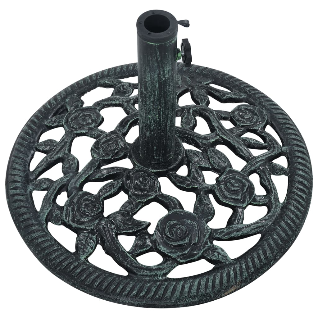Umbrella Base Green 9 kg 40 cm Cast Iron- Outdoor Umbrella Bases - HomeShopIreland - Home Shop Ireland - Outdoor Umbrella Bases - Umbrella Base Green 9 kg 40 cm Cast Iron