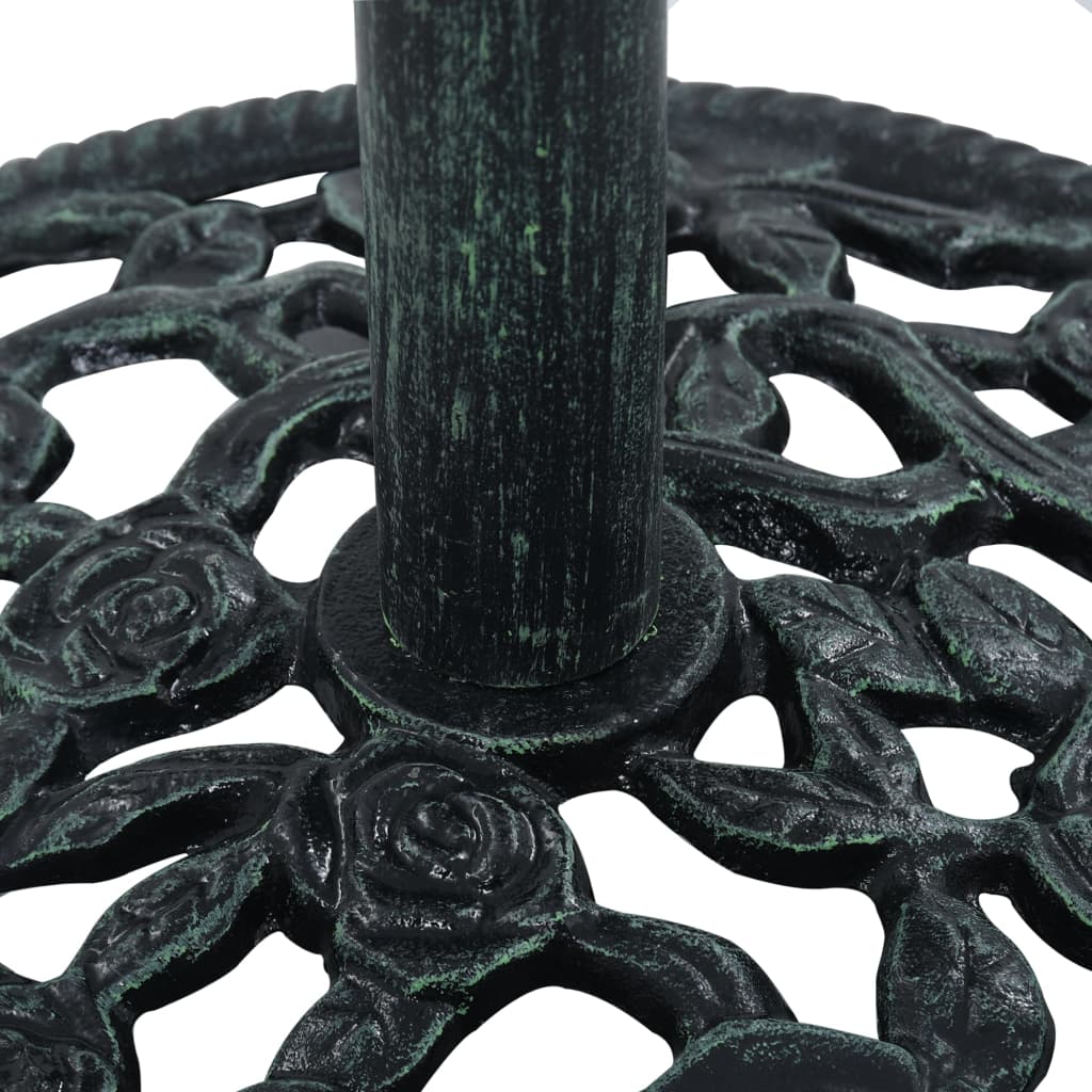 Umbrella Base Green 9 kg 40 cm Cast Iron- Outdoor Umbrella Bases - HomeShopIreland - Home Shop Ireland - Outdoor Umbrella Bases - Umbrella Base Green 9 kg 40 cm Cast Iron