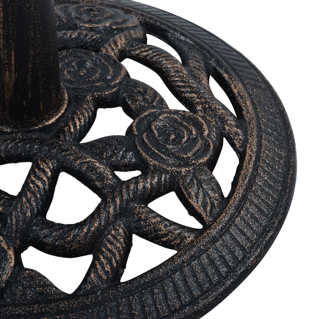 Umbrella Base Black and Bronze 9 kg 40 cm Cast Iron- Outdoor Umbrella Bases - HomeShopIreland - Home Shop Ireland - Outdoor Umbrella Bases - Umbrella Base Black and Bronze 9 kg 40 cm Cast Iron