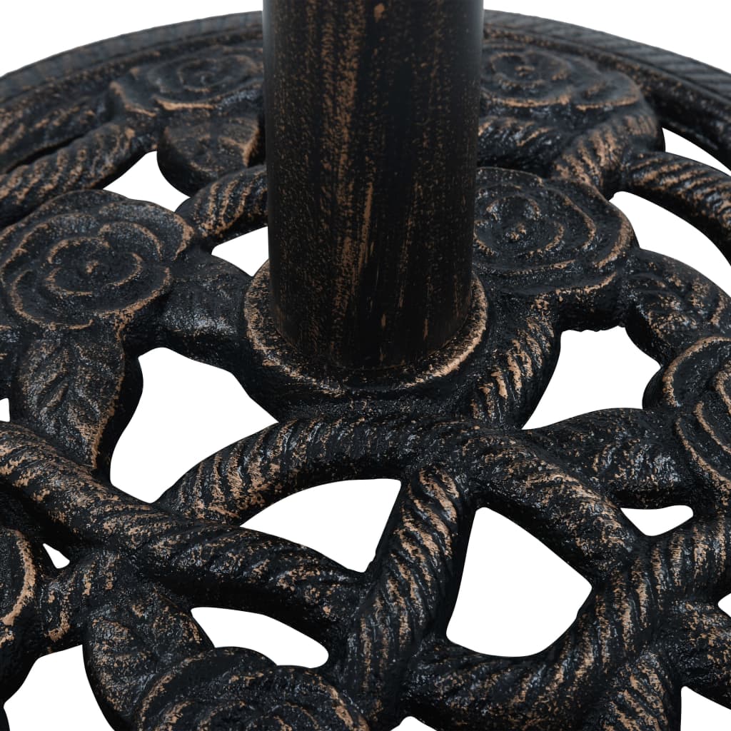 Umbrella Base Black and Bronze 9 kg 40 cm Cast Iron- Outdoor Umbrella Bases - HomeShopIreland - Home Shop Ireland - Outdoor Umbrella Bases - Umbrella Base Black and Bronze 9 kg 40 cm Cast Iron