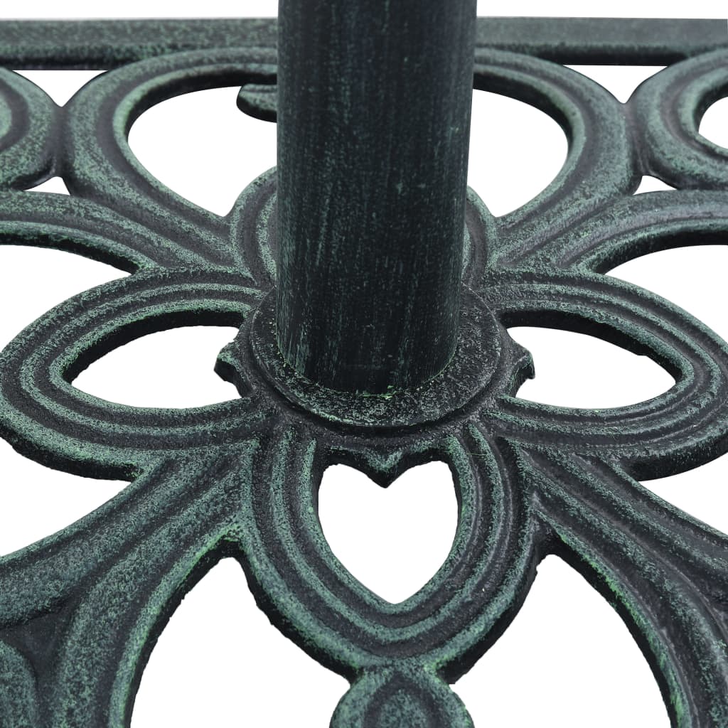 47866 Umbrella Base Green 12 kg 49 cm Cast Iron- Outdoor Umbrella Bases - HomeShopIreland - Home Shop Ireland - Outdoor Umbrella Bases - 47866 Umbrella Base Green 12 kg 49 cm Cast Iron