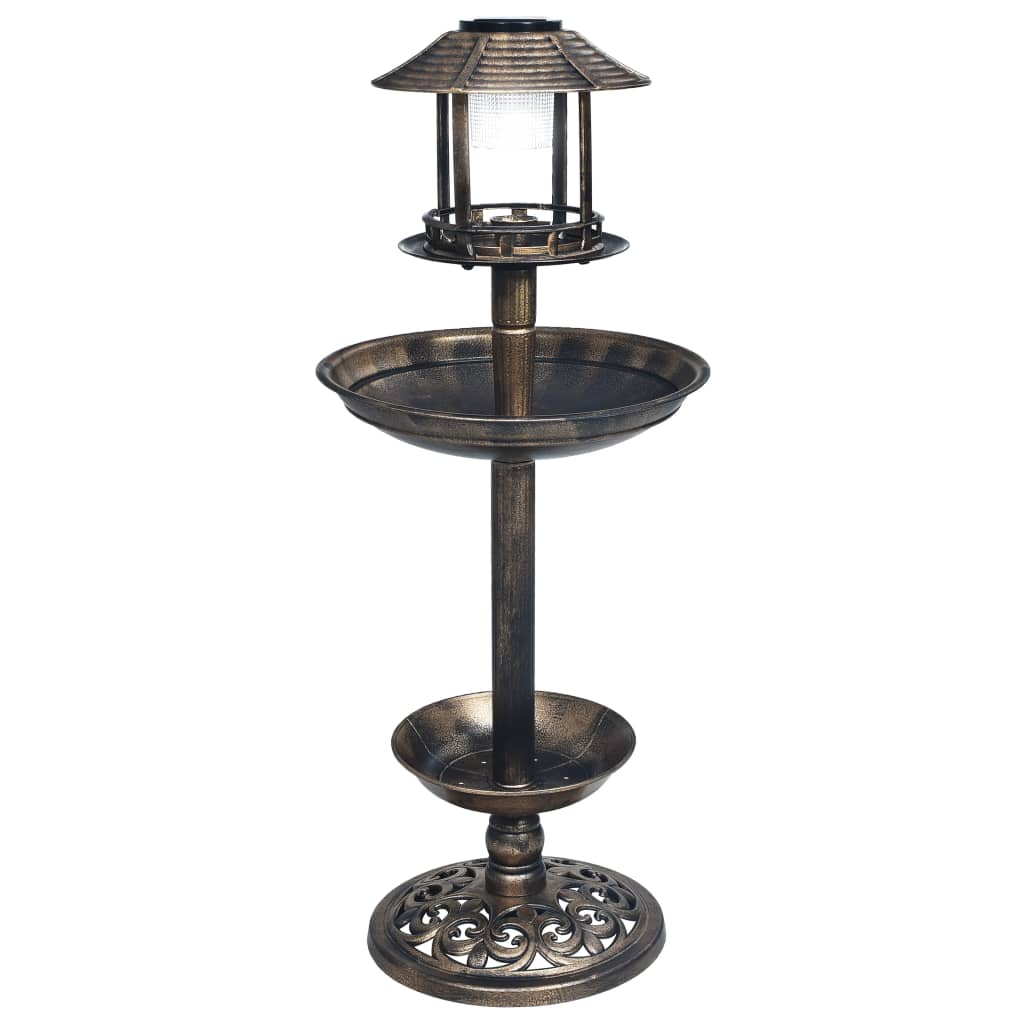 Decorative Birdbath with Solar Powered LED Lights Plastic- Bird Baths - HomeShopIreland - Home Shop Ireland - Bird Baths - Decorative Birdbath with Solar Powered LED Lights Plastic