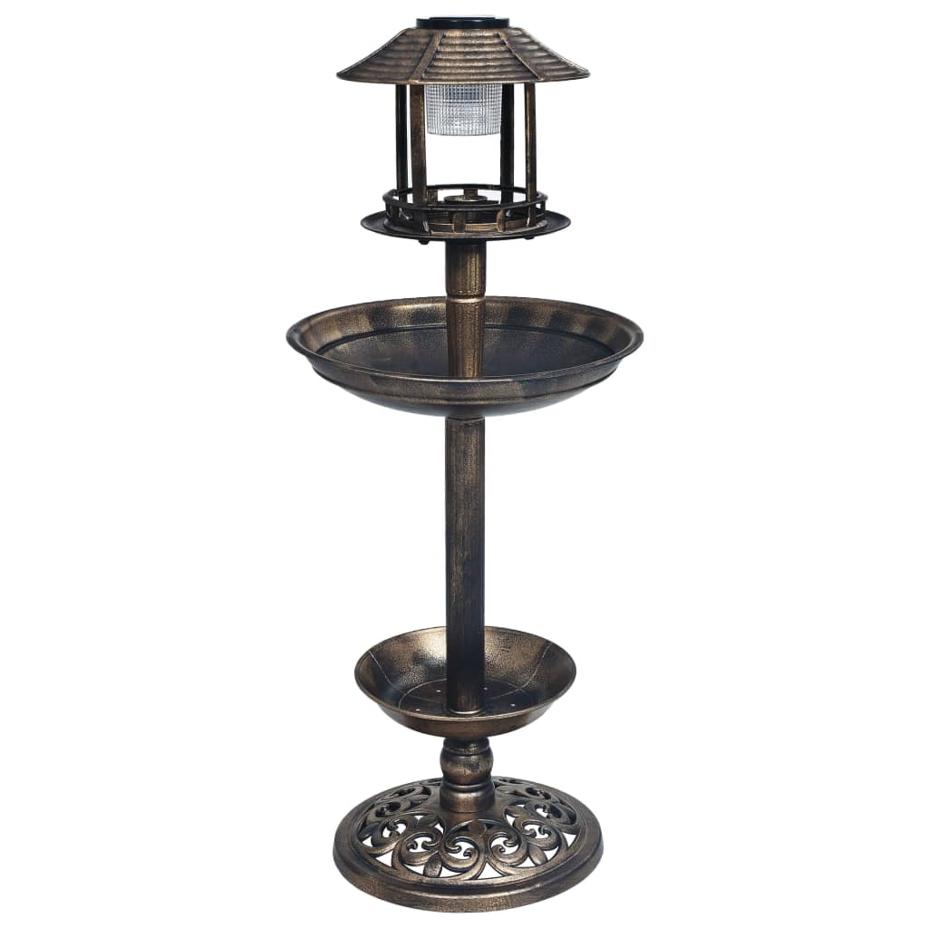 Decorative Birdbath with Solar Powered LED Lights Plastic- Bird Baths - HomeShopIreland - Home Shop Ireland - Bird Baths - Decorative Birdbath with Solar Powered LED Lights Plastic