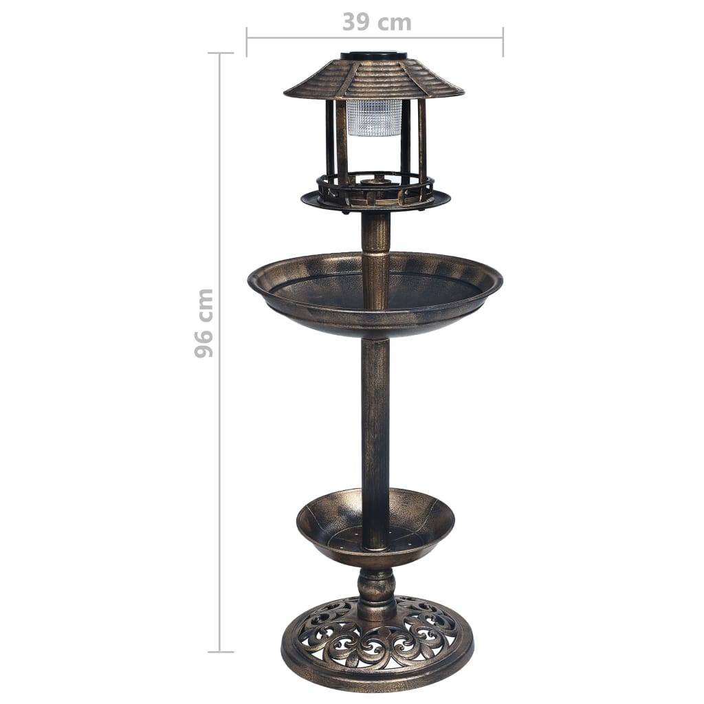 Decorative Birdbath with Solar Powered LED Lights Plastic- Bird Baths - HomeShopIreland - Home Shop Ireland - Bird Baths - Decorative Birdbath with Solar Powered LED Lights Plastic