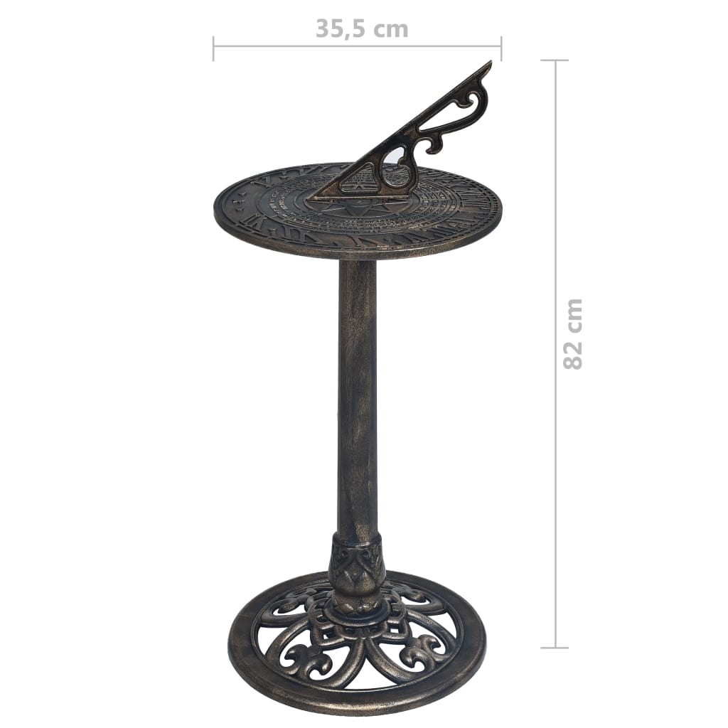 Sundial Bronze 35.5x82 cm Plastic- Sundials - HomeShopIreland - Home Shop Ireland - Sundials - Sundial Bronze 35.5x82 cm Plastic