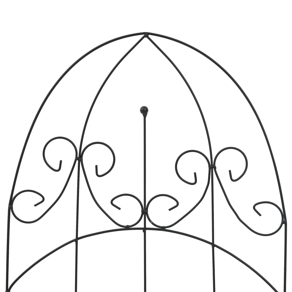 Plant Climbing Racks 3 pcs Black 40x100 cm Iron- Plant Stands - HomeShopIreland - Home Shop Ireland - Plant Stands - Plant Climbing Racks 3 pcs Black 40x100 cm Iron
