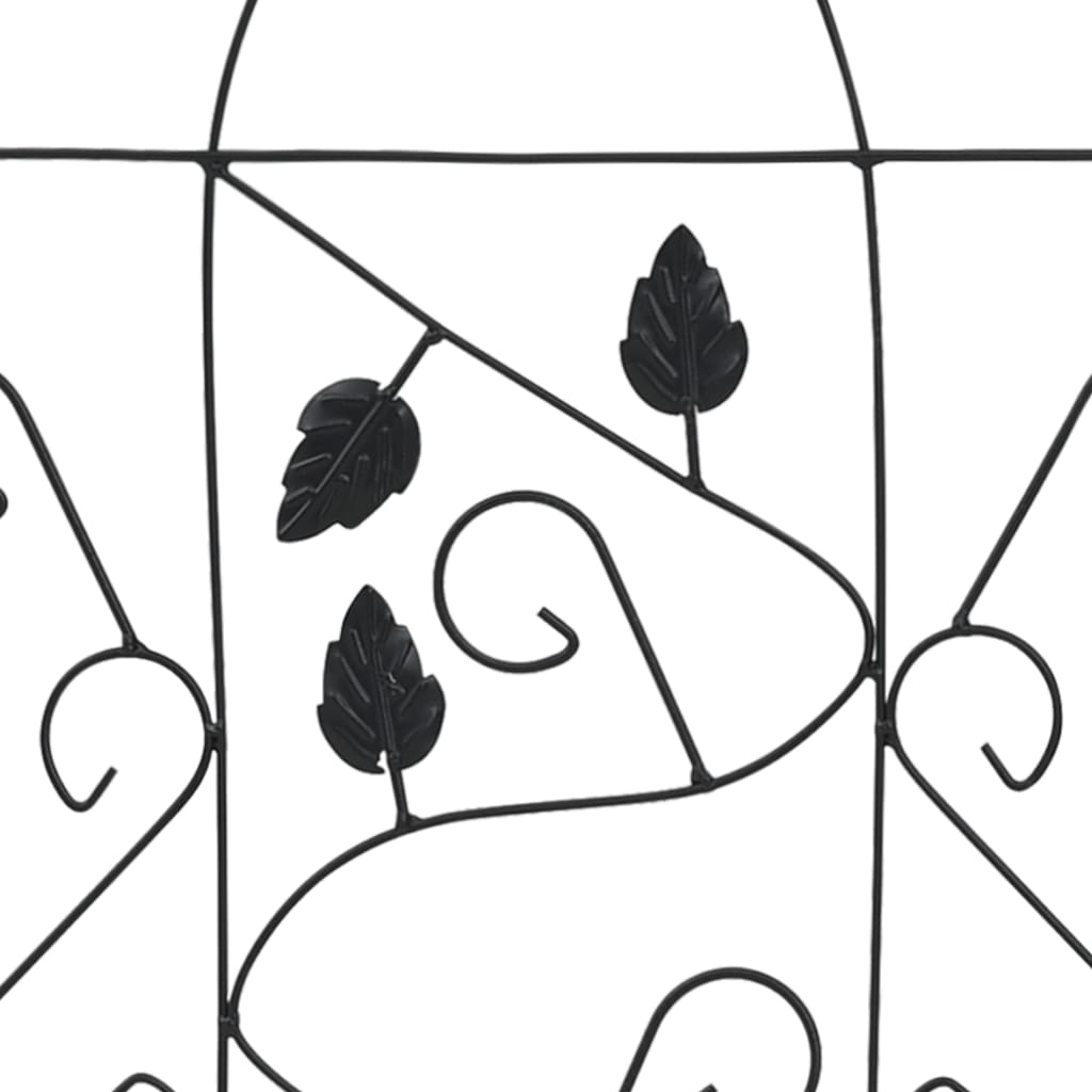 Plant Climbing Racks 3 pcs Black 40x100 cm Iron- Plant Stands - HomeShopIreland - Home Shop Ireland - Plant Stands - Plant Climbing Racks 3 pcs Black 40x100 cm Iron