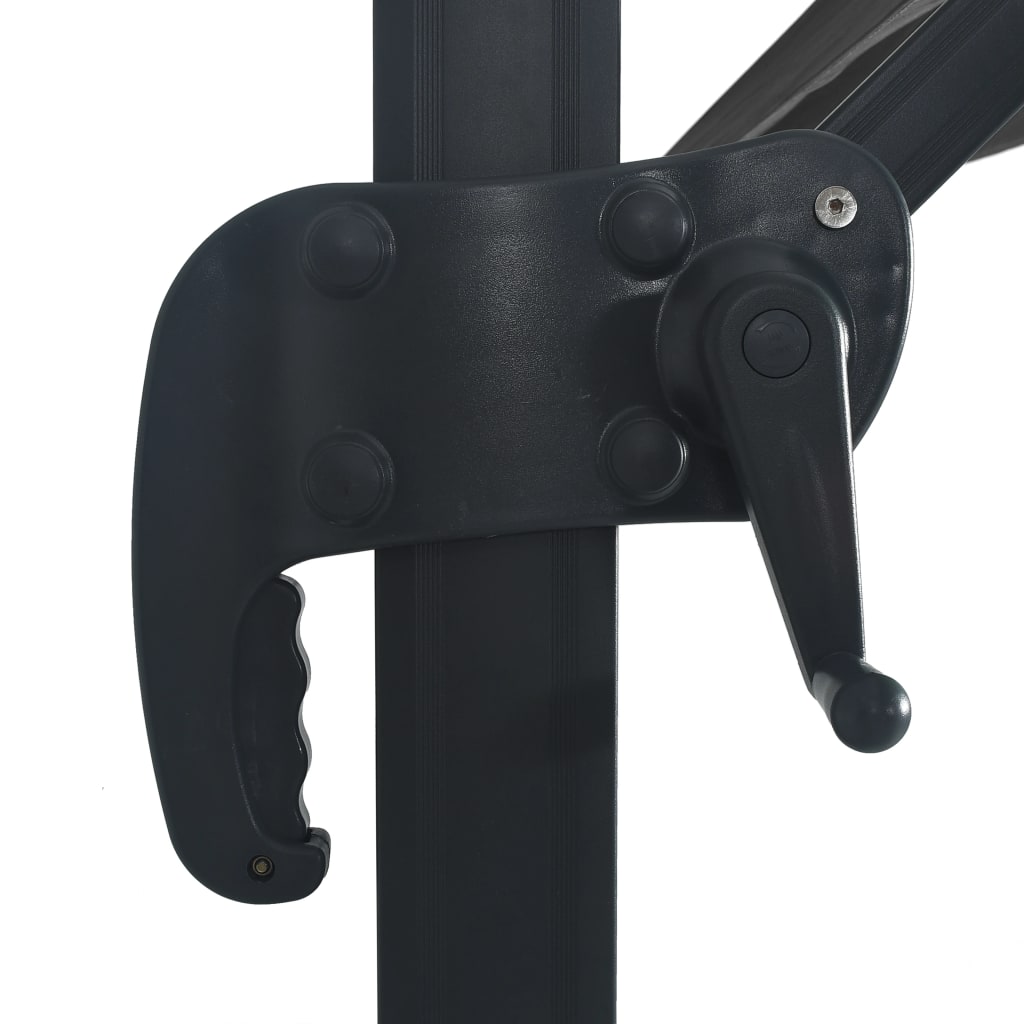 Cantilever Umbrella with LED Lights and Aluminium Pole 400x300 cm Anthracite- Outdoor Umbrellas & Sunshades - HomeShopIreland - Home Shop Ireland - Outdoor Umbrellas & Sunshades - Cantilever Umbrella with LED Lights and Aluminium Pole 400x300 cm Anthracite
