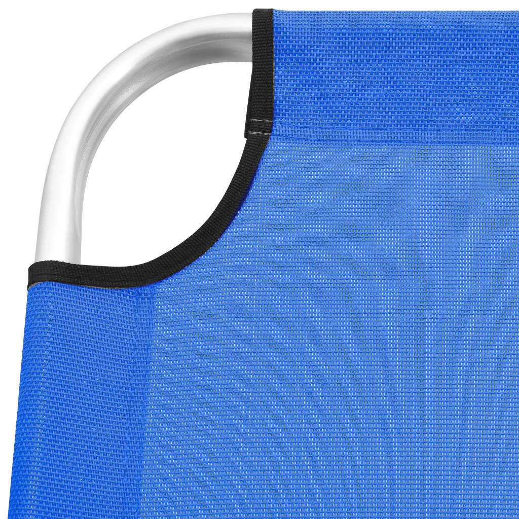 Extra High Folding Senior Sunbed Blue Aluminium- Sunloungers - HomeShopIreland - Home Shop Ireland - Sunloungers - Extra High Folding Senior Sunbed Blue Aluminium