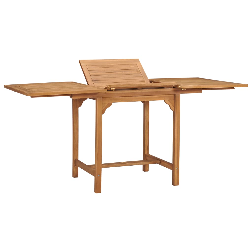 Extending Garden Table (110-160)x80x75cm Solid Teak Wood- Outdoor Tables - HomeShopIreland - Home Shop Ireland - Outdoor Tables - Extending Garden Table (110-160)x80x75cm Solid Teak Wood