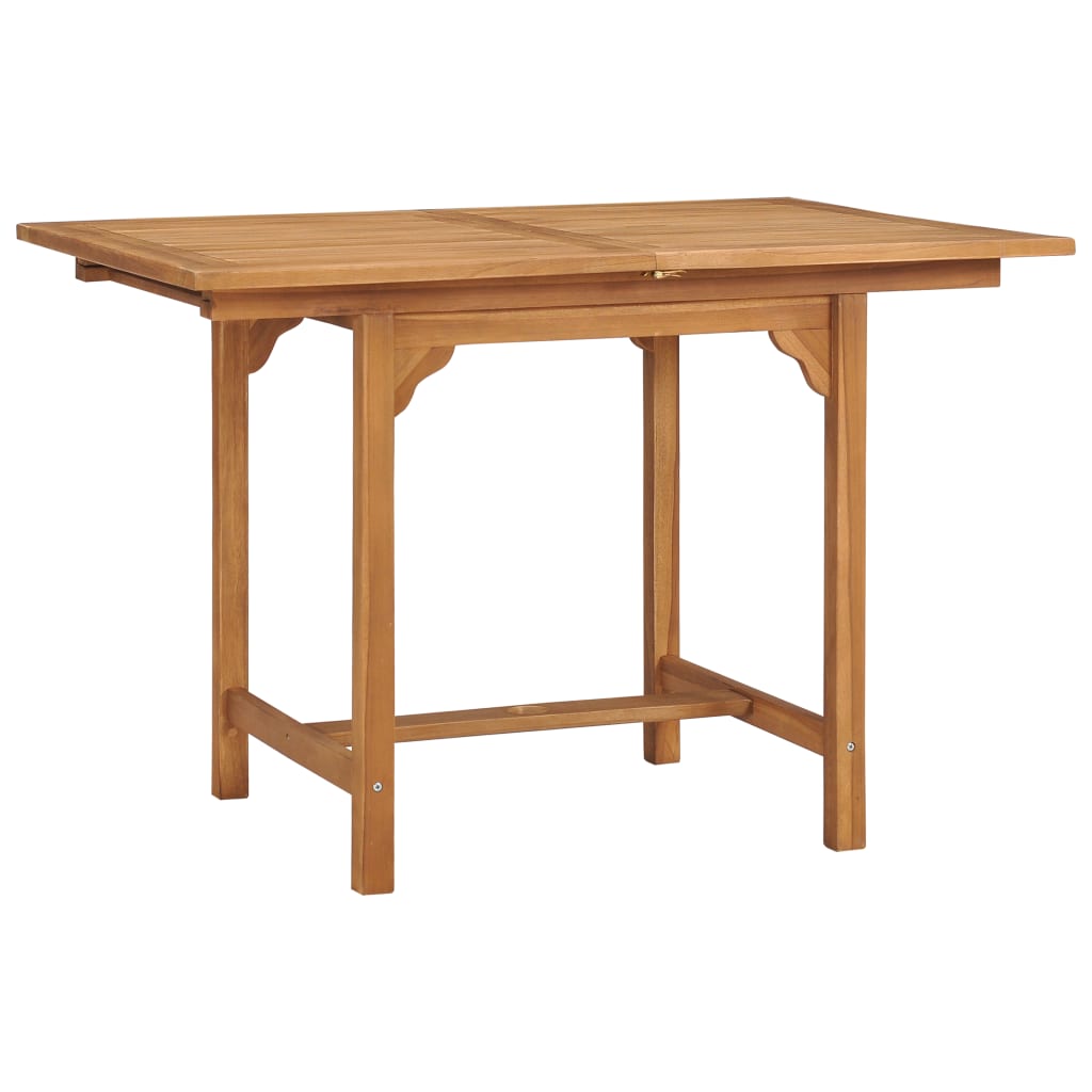 Extending Garden Table (110-160)x80x75cm Solid Teak Wood- Outdoor Tables - HomeShopIreland - Home Shop Ireland - Outdoor Tables - Extending Garden Table (110-160)x80x75cm Solid Teak Wood
