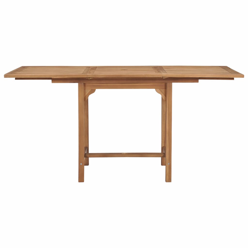 Extending Garden Table (110-160)x80x75cm Solid Teak Wood- Outdoor Tables - HomeShopIreland - Home Shop Ireland - Outdoor Tables - Extending Garden Table (110-160)x80x75cm Solid Teak Wood