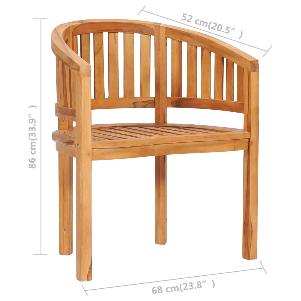 Banana Chair Solid Teak Wood- Outdoor Chairs - HomeShopIreland - Home Shop Ireland - Outdoor Chairs - Banana Chair Solid Teak Wood