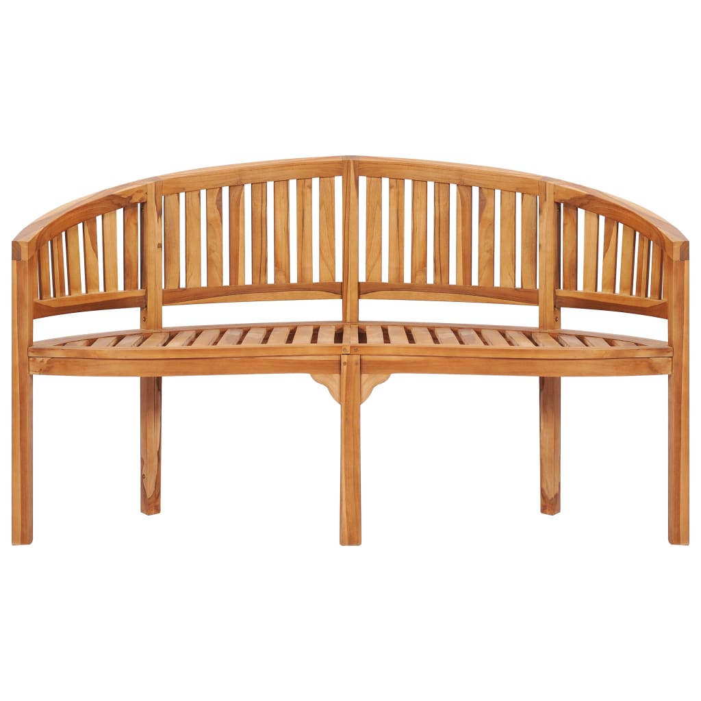 Banana Bench 151 cm Solid Teak Wood- Outdoor Benches - HomeShopIreland - Home Shop Ireland - Outdoor Benches - Banana Bench 151 cm Solid Teak Wood