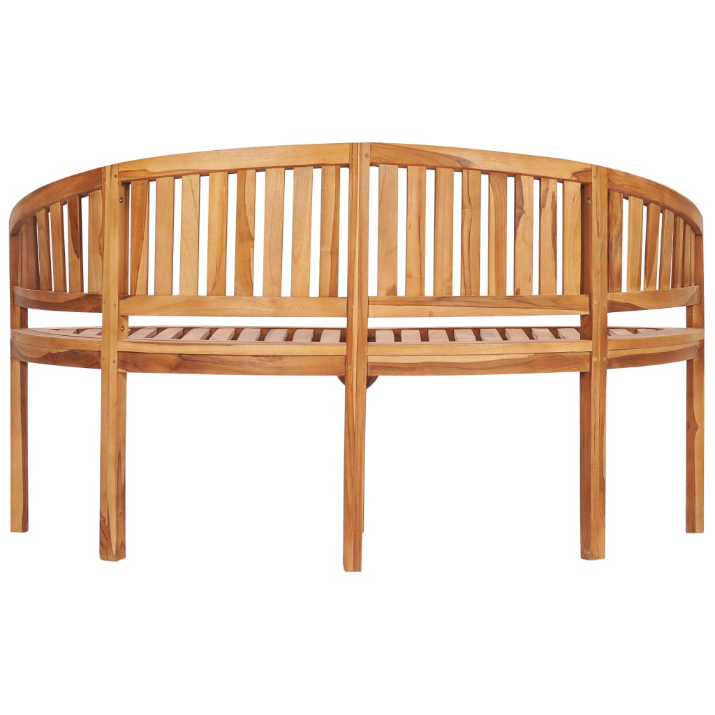 Banana Bench 151 cm Solid Teak Wood- Outdoor Benches - HomeShopIreland - Home Shop Ireland - Outdoor Benches - Banana Bench 151 cm Solid Teak Wood