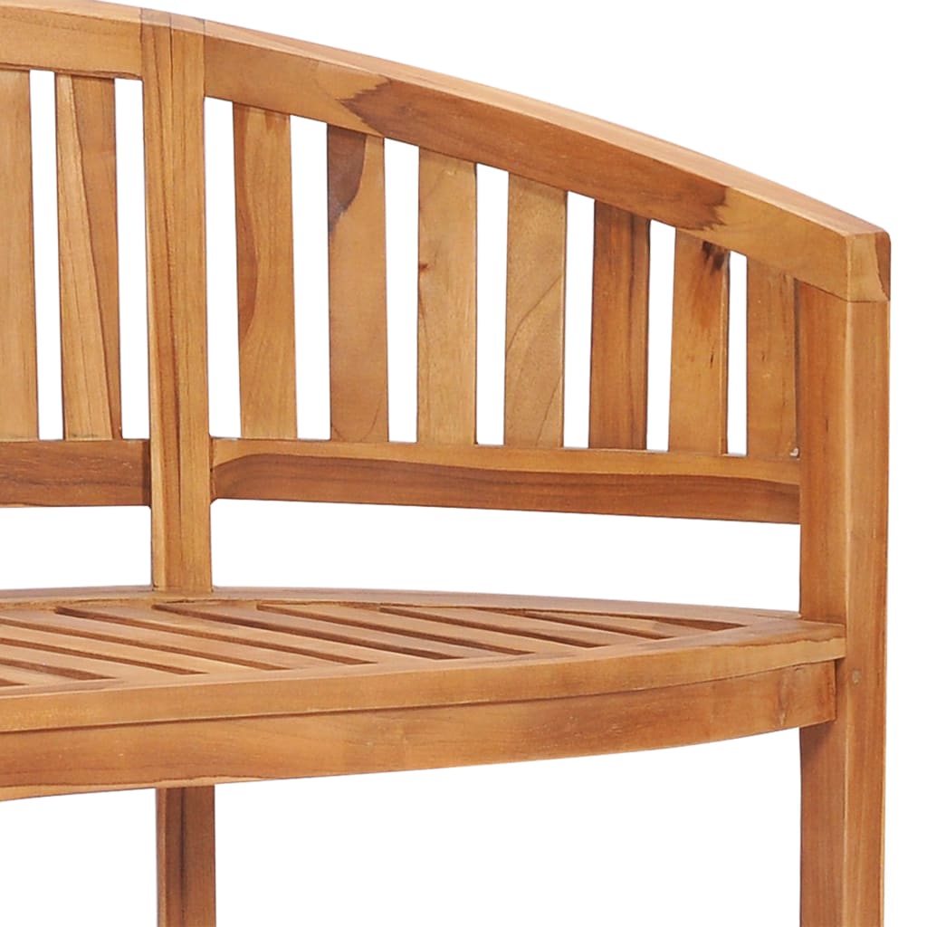 Banana Bench 151 cm Solid Teak Wood- Outdoor Benches - HomeShopIreland - Home Shop Ireland - Outdoor Benches - Banana Bench 151 cm Solid Teak Wood