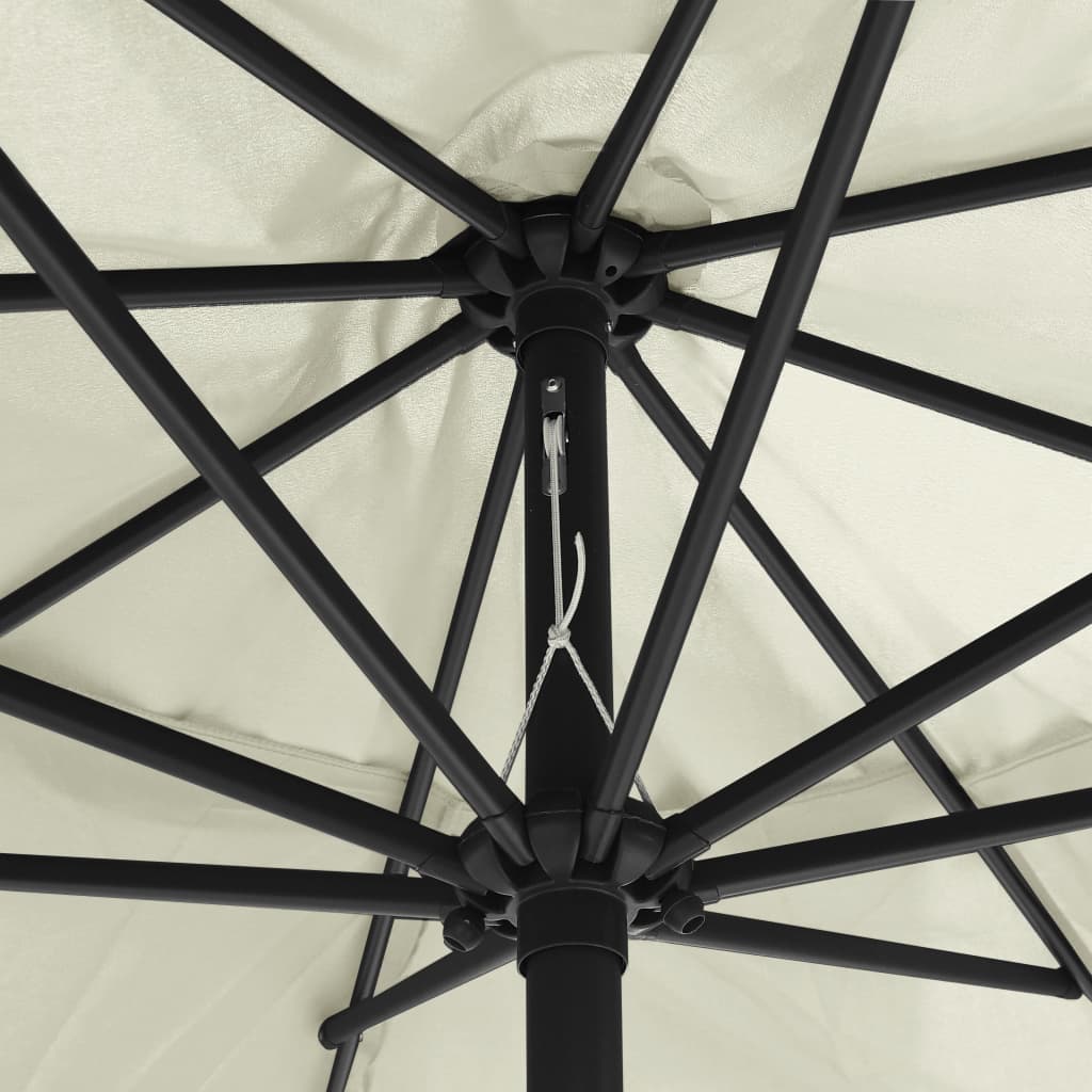Outdoor Parasol with Metal Pole 400 cm Sand White- Outdoor Parasol with Metal Pole 400 cm Sand WGarden > Lawn & Garden > Outdoor Living > Outdoor Umbrellas & Sunshades>< - HomeShopIreland - Home Shop Ireland - Outdoor Parasol with Metal Pole 400 cm Sand WGarden > Lawn & Garden > Outdoor Living > Outdoor Umbrellas & Sunshades>< - Outdoor Parasol with Metal Pole 400 cm Sand White