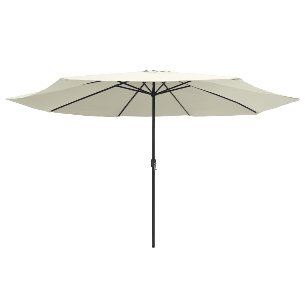 Outdoor Parasol with Metal Pole 400 cm Sand White- Outdoor Parasol with Metal Pole 400 cm Sand WGarden > Lawn & Garden > Outdoor Living > Outdoor Umbrellas & Sunshades>< - HomeShopIreland - Home Shop Ireland - Outdoor Parasol with Metal Pole 400 cm Sand WGarden > Lawn & Garden > Outdoor Living > Outdoor Umbrellas & Sunshades>< - Outdoor Parasol with Metal Pole 400 cm Sand White