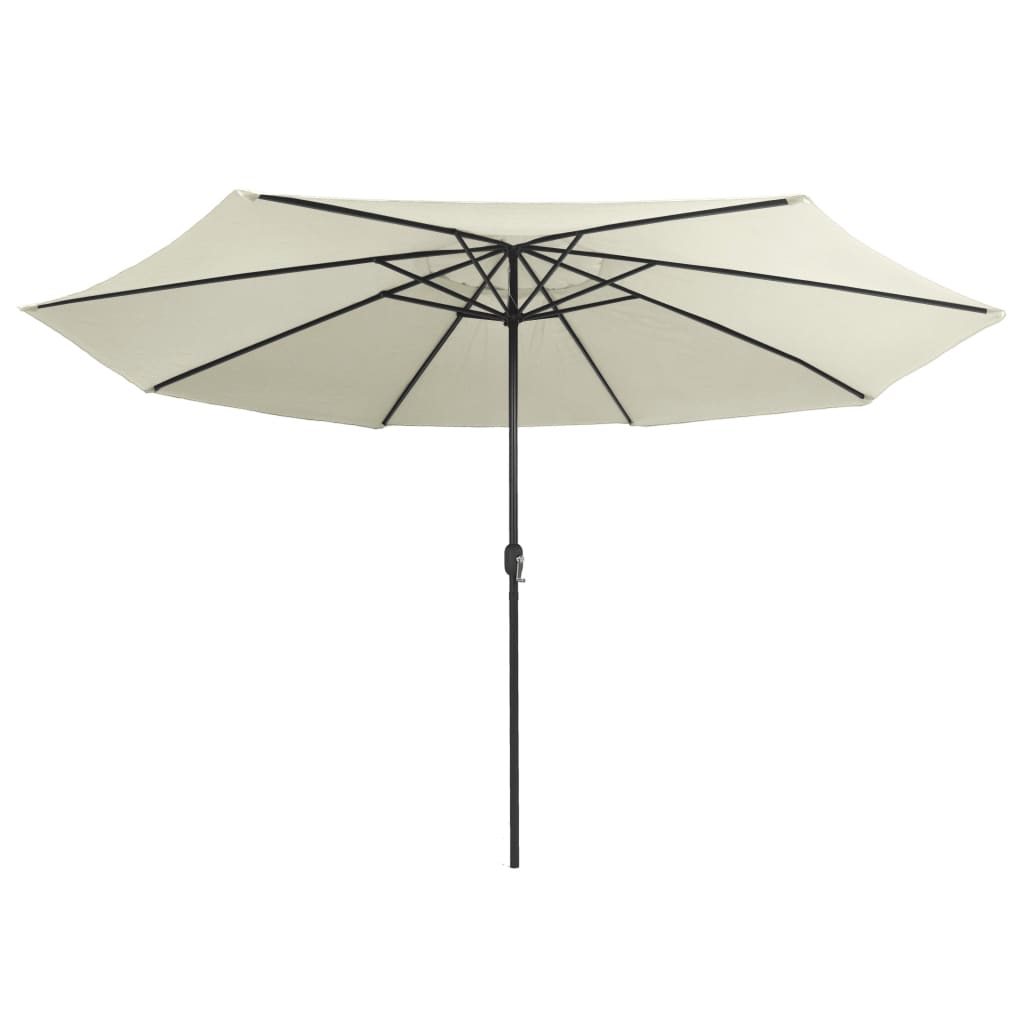 Outdoor Parasol with Metal Pole 400 cm Sand White- Outdoor Parasol with Metal Pole 400 cm Sand WGarden > Lawn & Garden > Outdoor Living > Outdoor Umbrellas & Sunshades>< - HomeShopIreland - Home Shop Ireland - Outdoor Parasol with Metal Pole 400 cm Sand WGarden > Lawn & Garden > Outdoor Living > Outdoor Umbrellas & Sunshades>< - Outdoor Parasol with Metal Pole 400 cm Sand White