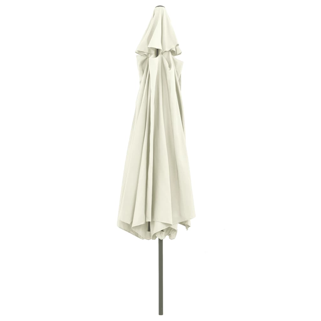 Outdoor Parasol with Metal Pole 400 cm Sand White- Outdoor Parasol with Metal Pole 400 cm Sand WGarden > Lawn & Garden > Outdoor Living > Outdoor Umbrellas & Sunshades>< - HomeShopIreland - Home Shop Ireland - Outdoor Parasol with Metal Pole 400 cm Sand WGarden > Lawn & Garden > Outdoor Living > Outdoor Umbrellas & Sunshades>< - Outdoor Parasol with Metal Pole 400 cm Sand White