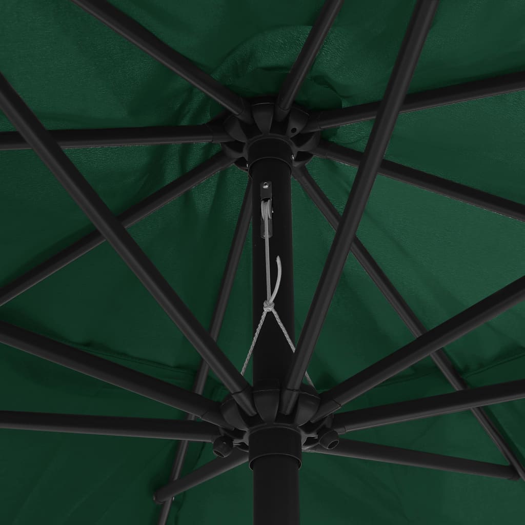 Outdoor Parasol with Metal Pole 400 cm Green- Outdoor Umbrellas & Sunshades - HomeShopIreland - Home Shop Ireland - Outdoor Umbrellas & Sunshades - Outdoor Parasol with Metal Pole 400 cm Green