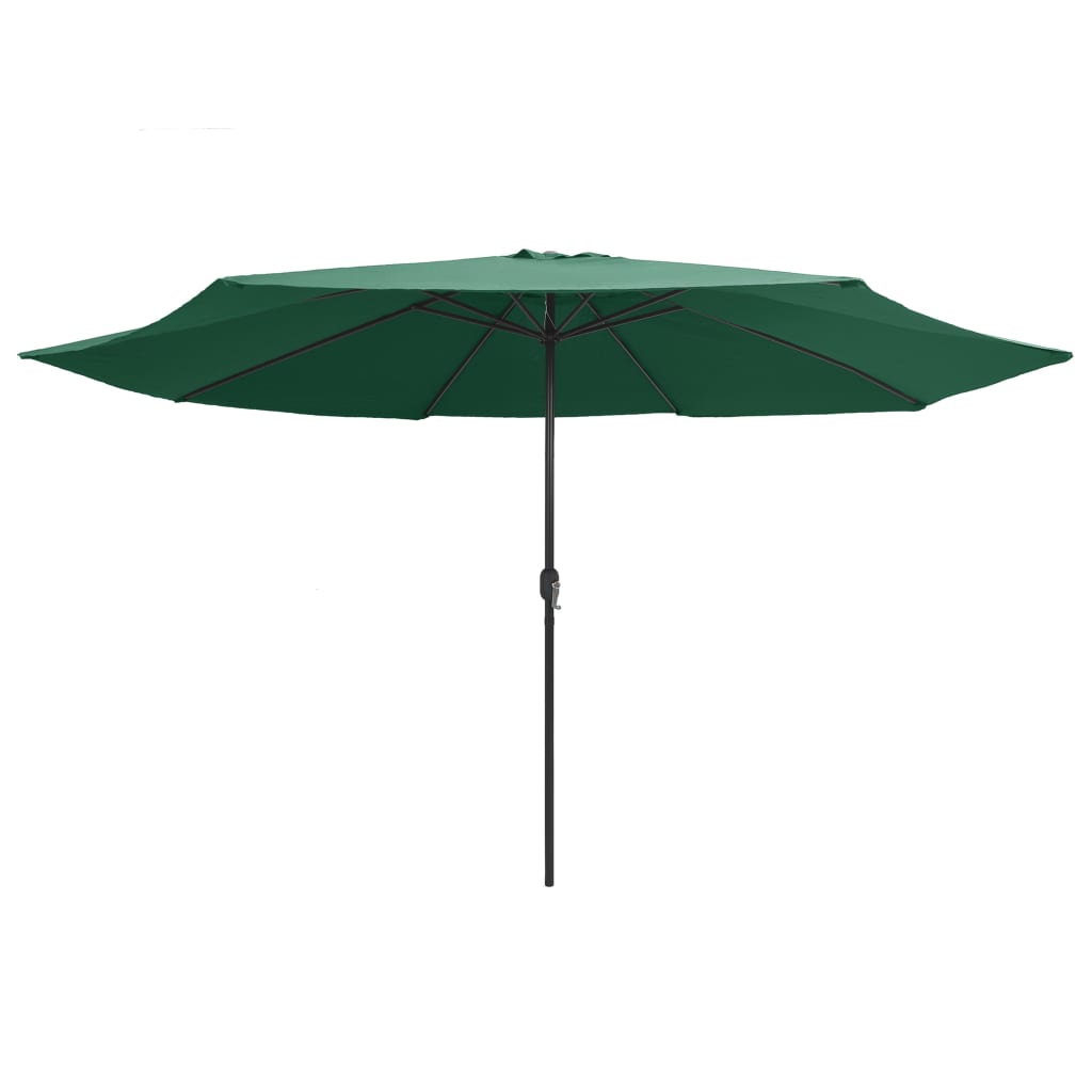 Outdoor Parasol with Metal Pole 400 cm Green- Outdoor Umbrellas & Sunshades - HomeShopIreland - Home Shop Ireland - Outdoor Umbrellas & Sunshades - Outdoor Parasol with Metal Pole 400 cm Green