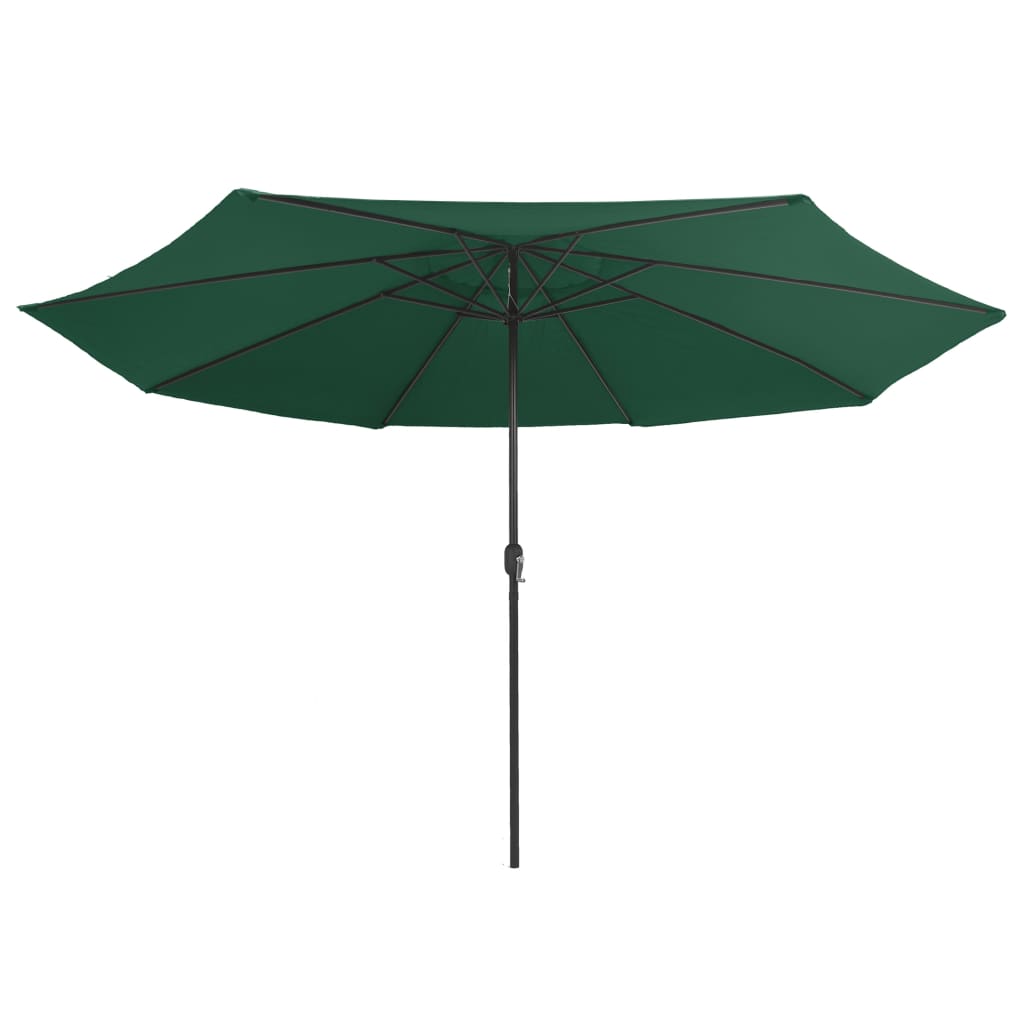 Outdoor Parasol with Metal Pole 400 cm Green- Outdoor Umbrellas & Sunshades - HomeShopIreland - Home Shop Ireland - Outdoor Umbrellas & Sunshades - Outdoor Parasol with Metal Pole 400 cm Green
