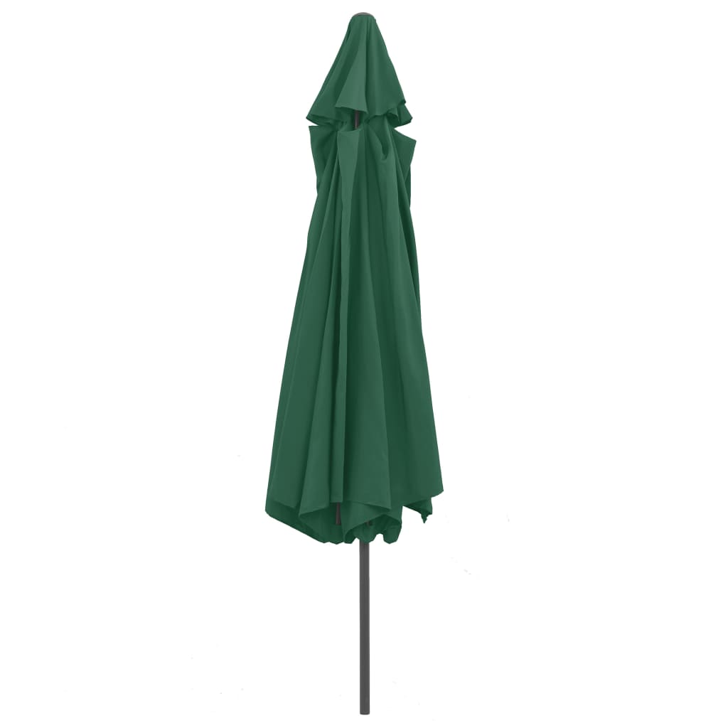 Outdoor Parasol with Metal Pole 400 cm Green- Outdoor Umbrellas & Sunshades - HomeShopIreland - Home Shop Ireland - Outdoor Umbrellas & Sunshades - Outdoor Parasol with Metal Pole 400 cm Green