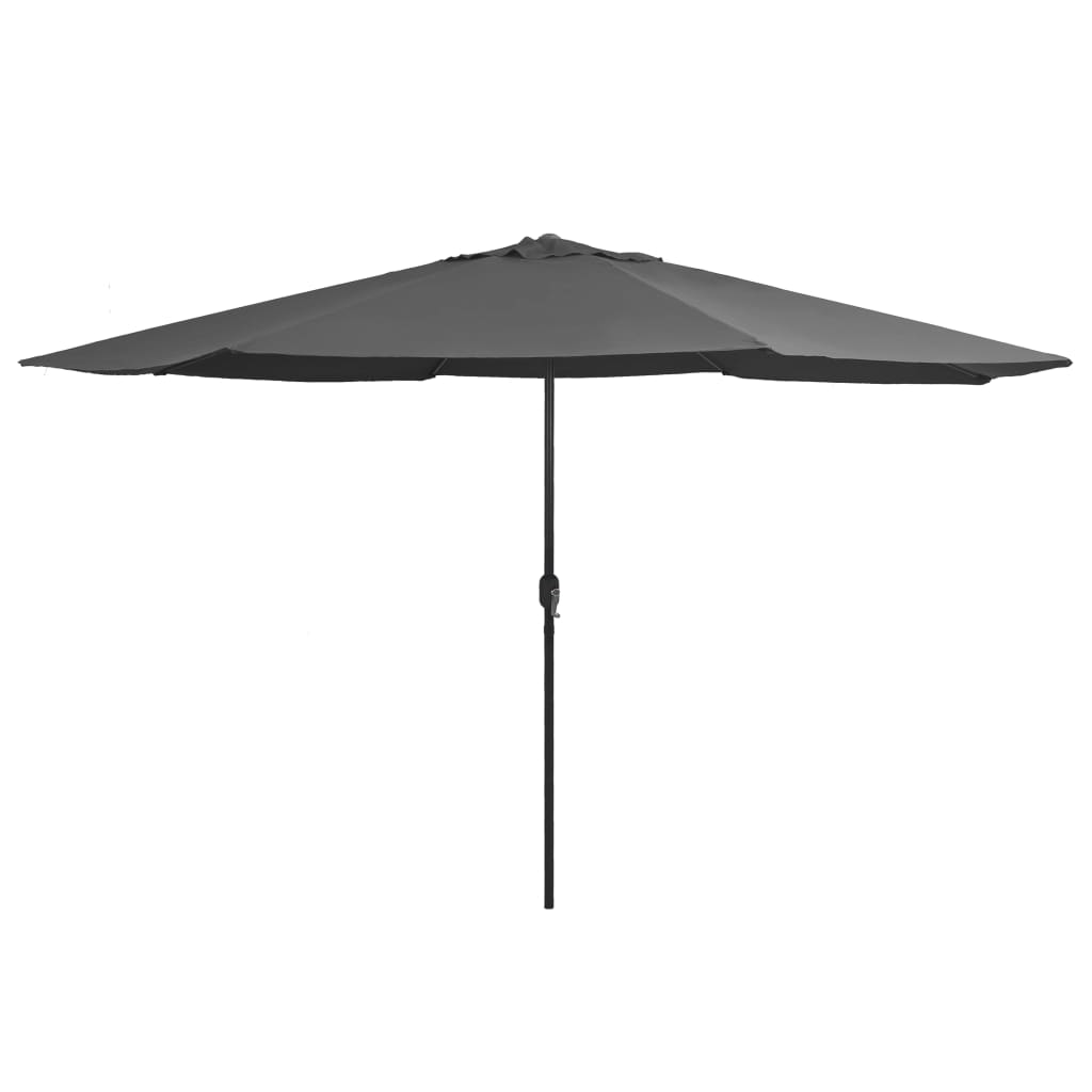 Outdoor Parasol with Metal Pole 400 cm Anthracite- Outdoor Umbrellas & Sunshades - HomeShopIreland - Home Shop Ireland - Outdoor Umbrellas & Sunshades - Outdoor Parasol with Metal Pole 400 cm Anthracite