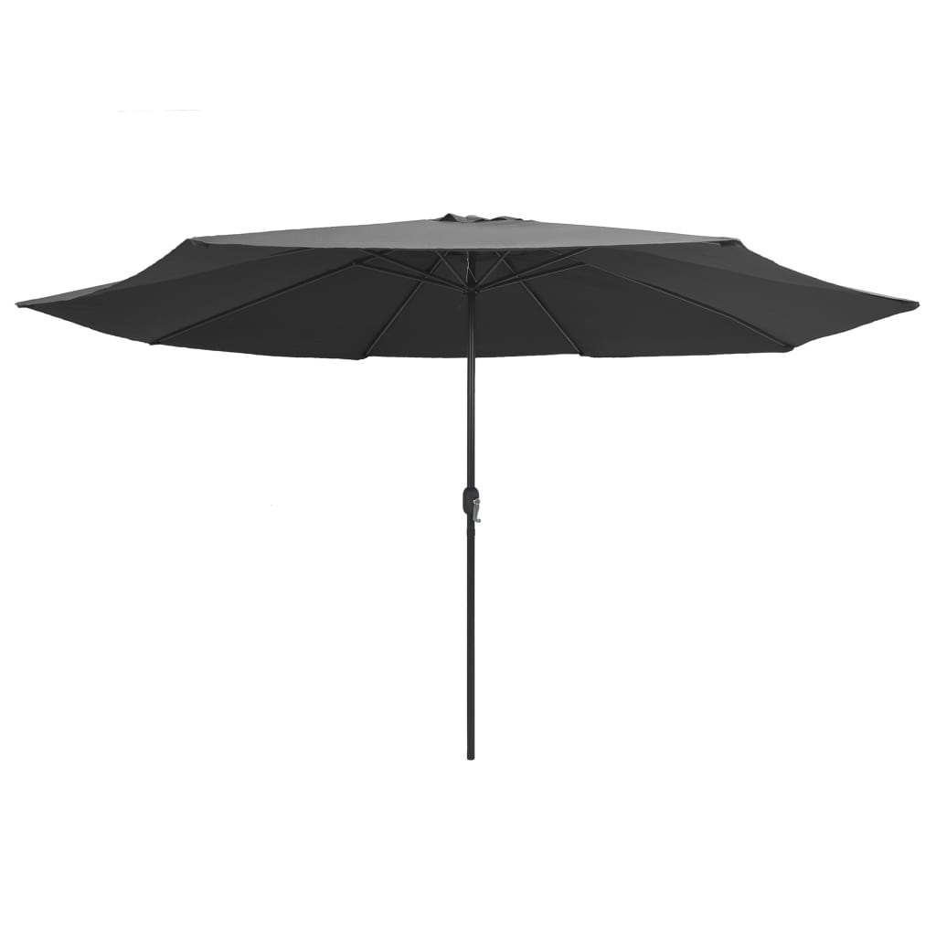 Outdoor Parasol with Metal Pole 400 cm Anthracite- Outdoor Umbrellas & Sunshades - HomeShopIreland - Home Shop Ireland - Outdoor Umbrellas & Sunshades - Outdoor Parasol with Metal Pole 400 cm Anthracite