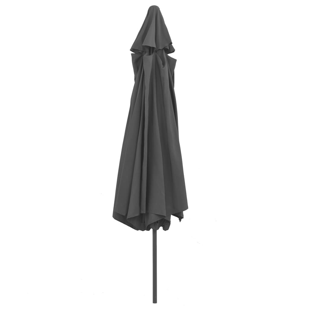 Outdoor Parasol with Metal Pole 400 cm Anthracite- Outdoor Umbrellas & Sunshades - HomeShopIreland - Home Shop Ireland - Outdoor Umbrellas & Sunshades - Outdoor Parasol with Metal Pole 400 cm Anthracite