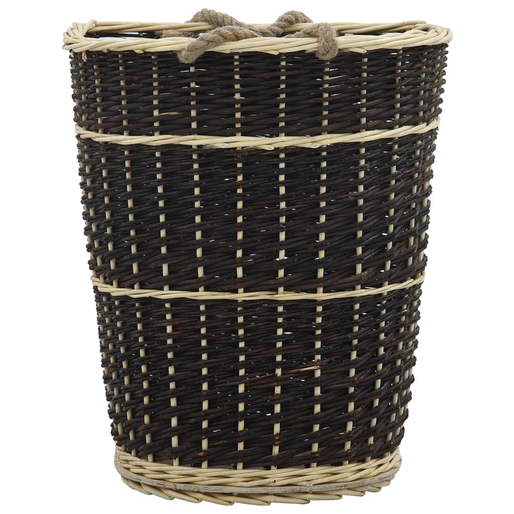 Firewood Backpack with Carrying Belts 50x44x58 cm Natural Willow- Log Racks & Carriers - HomeShopIreland - Home Shop Ireland - Log Racks & Carriers - Firewood Backpack with Carrying Belts 50x44x58 cm Natural Willow