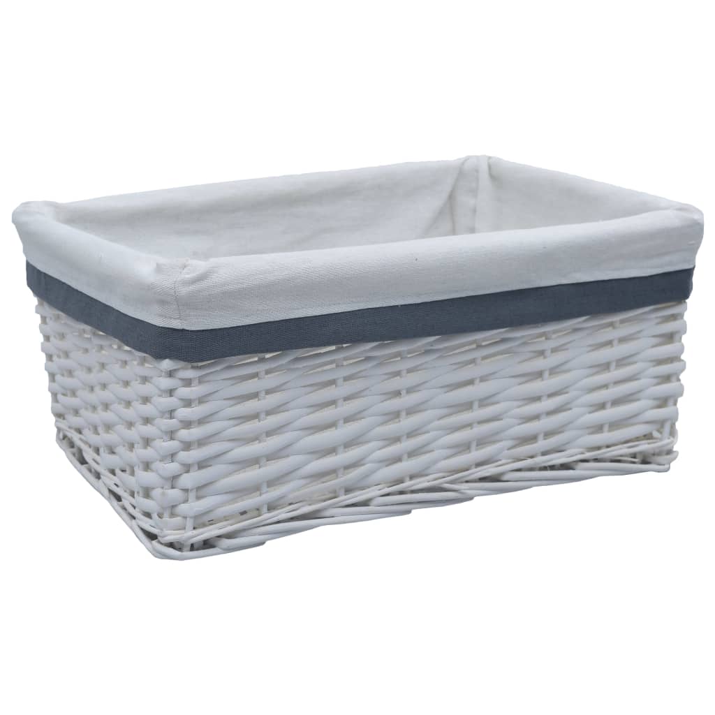 3 Piece Stackable Basket Set White Willow- Household Storage Boxes - HomeShopIreland - Home Shop Ireland - Household Storage Boxes - 3 Piece Stackable Basket Set White Willow