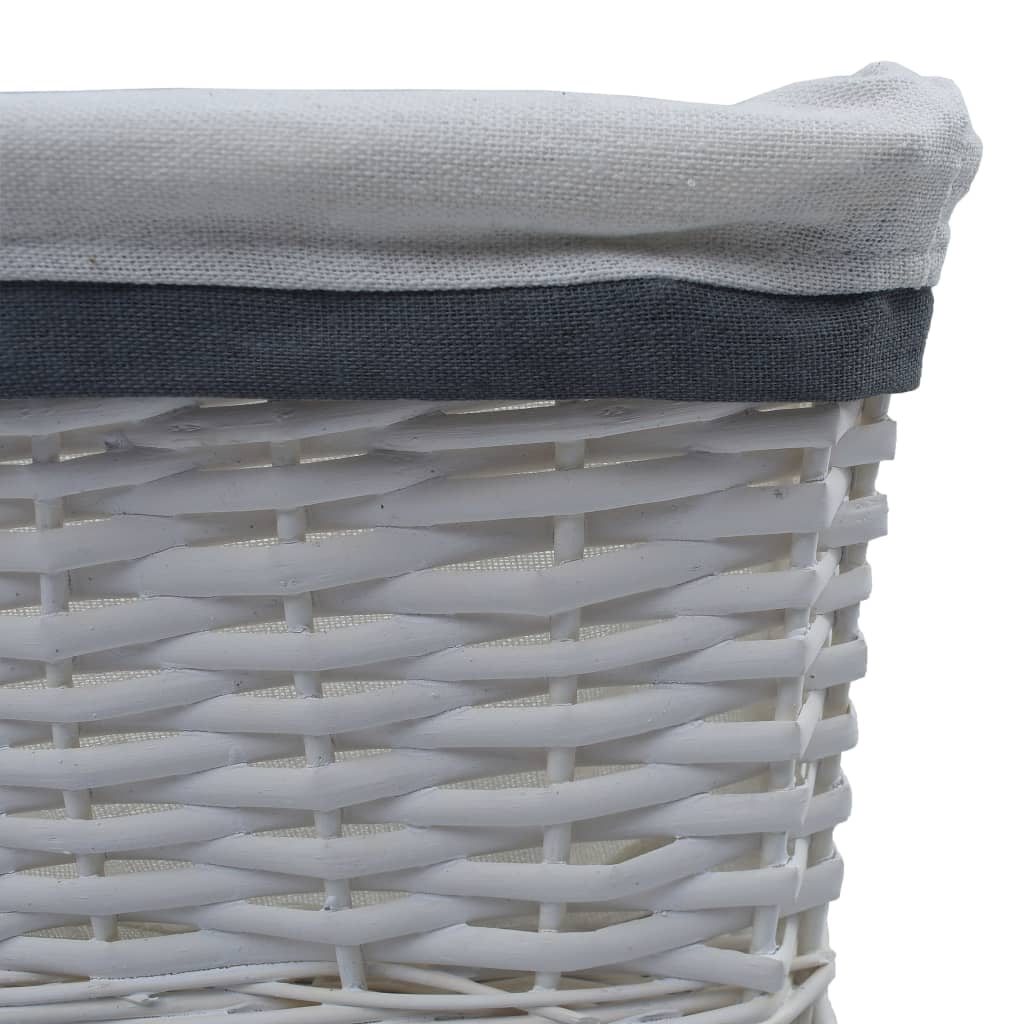 3 Piece Stackable Basket Set White Willow- Household Storage Boxes - HomeShopIreland - Home Shop Ireland - Household Storage Boxes - 3 Piece Stackable Basket Set White Willow