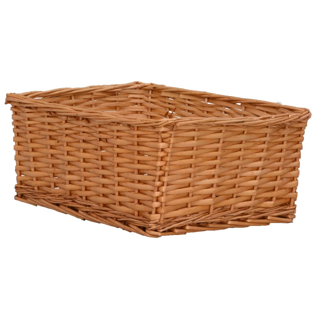 4 Piece Stackable Basket Set Brown Willow- Household Storage Boxes - HomeShopIreland - Home Shop Ireland - Household Storage Boxes - 4 Piece Stackable Basket Set Brown Willow