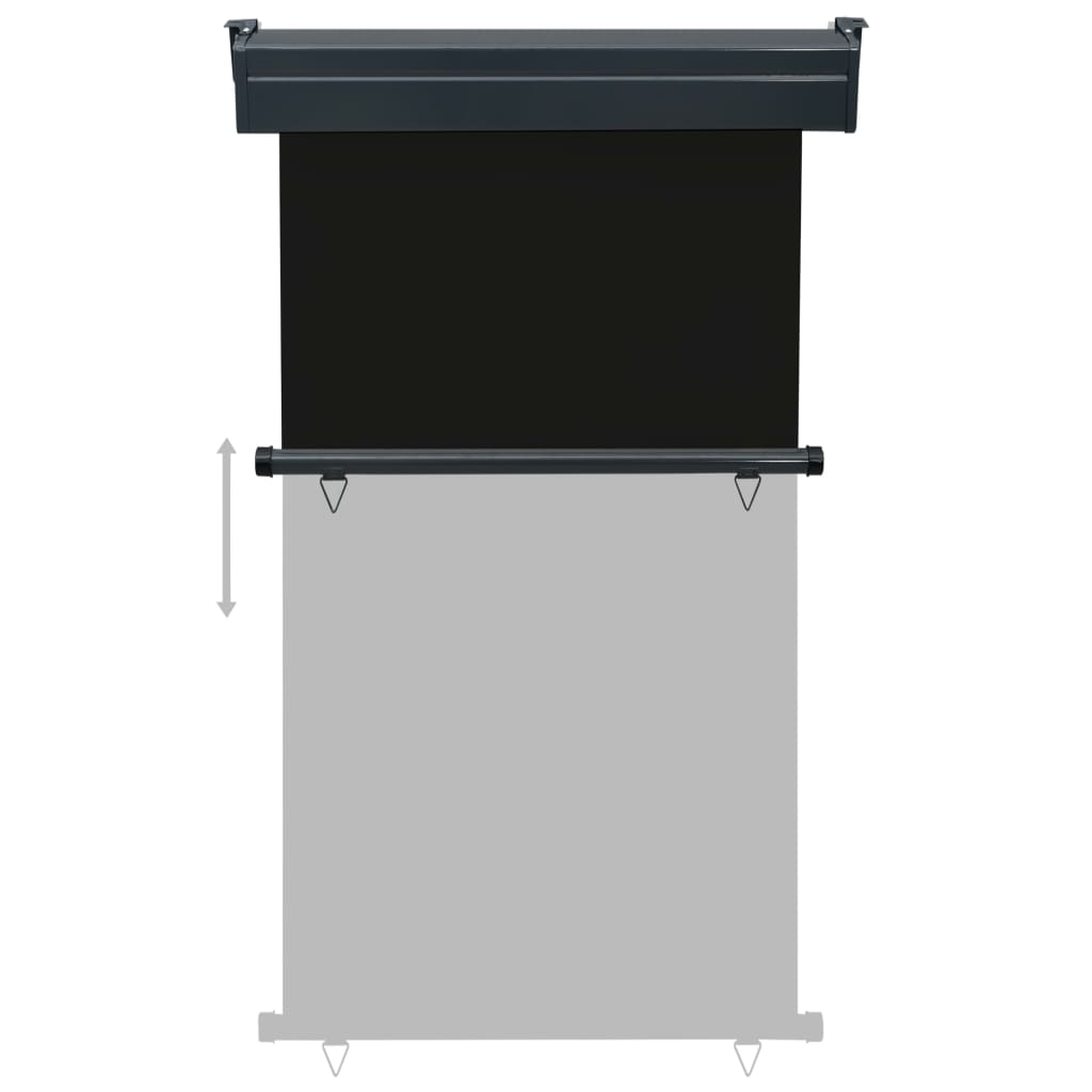 Balcony Side Awning 100x250 cm Black- Outdoor Umbrellas & Sunshades - HomeShopIreland - Home Shop Ireland - Outdoor Umbrellas & Sunshades - Balcony Side Awning 100x250 cm Black
