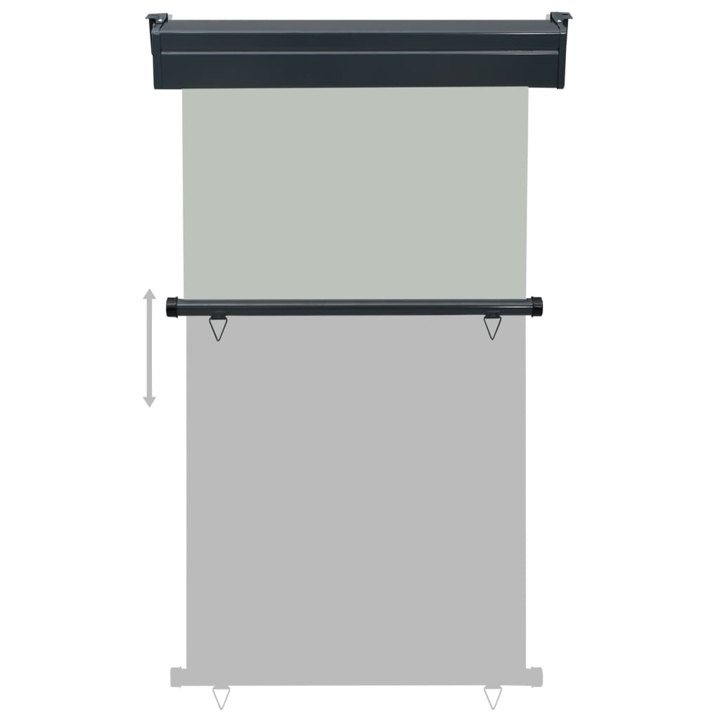 Balcony Side Awning 100x250 cm Grey- Outdoor Umbrellas & Sunshades - HomeShopIreland - Home Shop Ireland - Outdoor Umbrellas & Sunshades - Balcony Side Awning 100x250 cm Grey