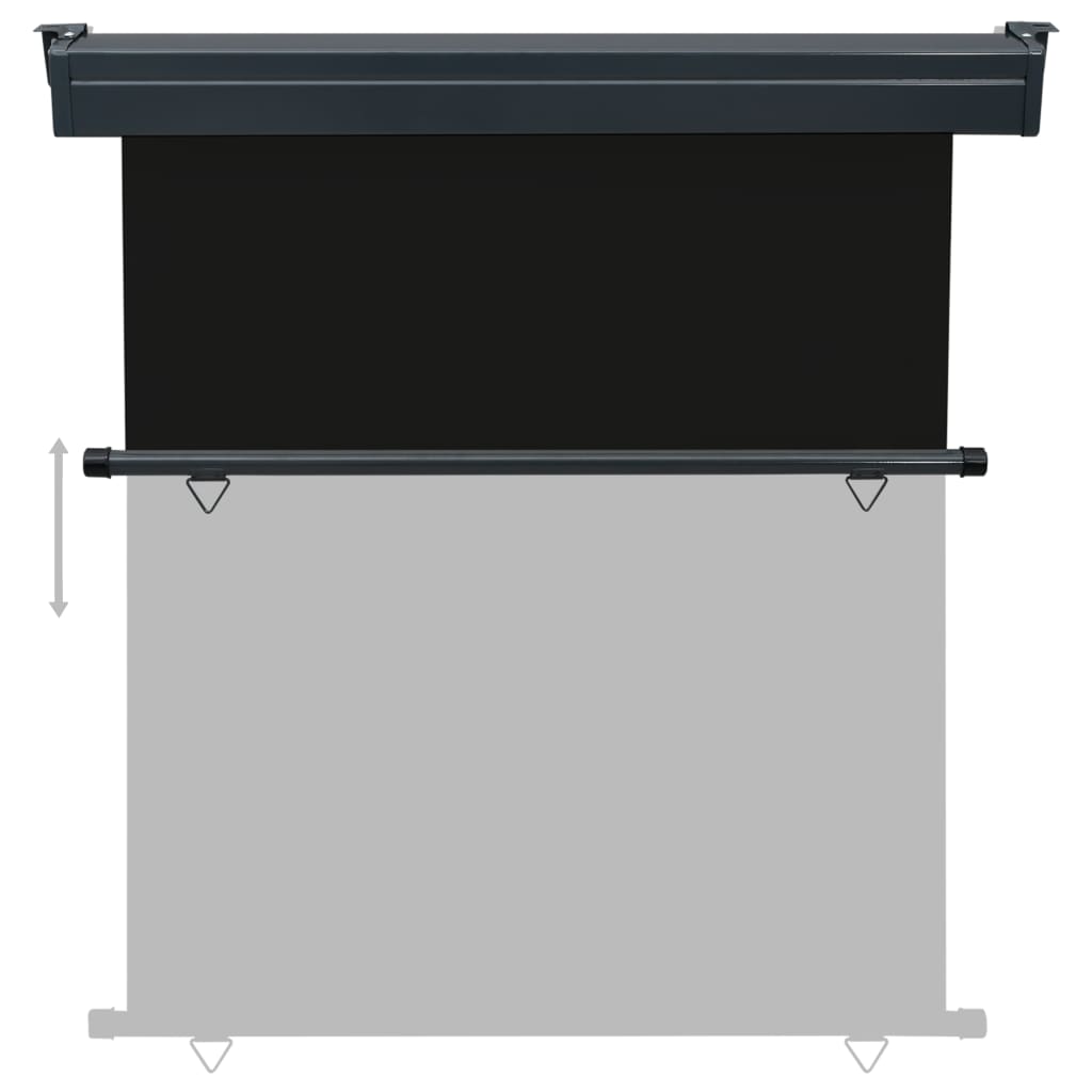 Balcony Side Awning 170x250 cm Black- Outdoor Umbrellas & Sunshades - HomeShopIreland - Home Shop Ireland - Outdoor Umbrellas & Sunshades - Balcony Side Awning 170x250 cm Black