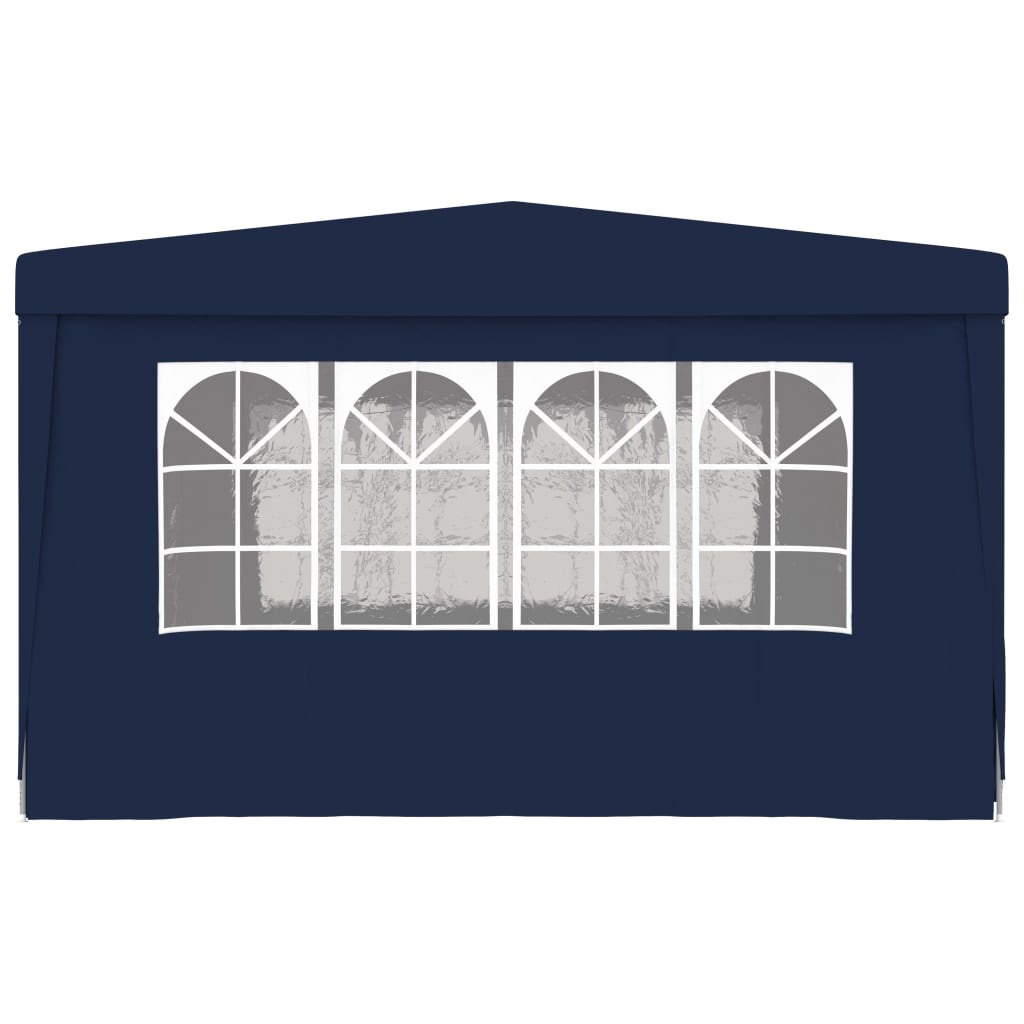 Professional Party Tent with Side Walls 4x4 m Blue 90 g/m?- Canopies & Gazebos - HomeShopIreland - Home Shop Ireland - Canopies & Gazebos - Professional Party Tent with Side Walls 4x4 m Blue 90 g/m?