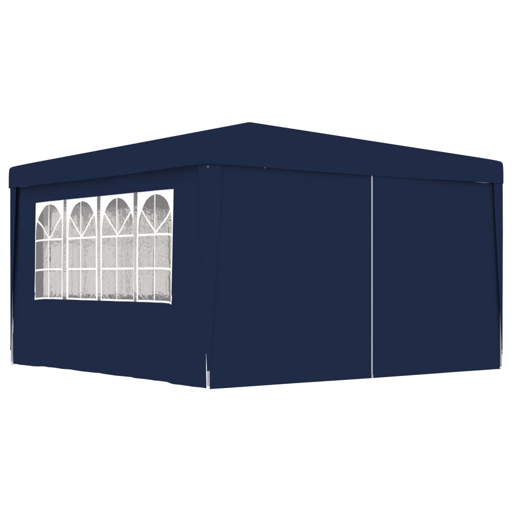 Professional Party Tent with Side Walls 4x4 m Blue 90 g/m?- Canopies & Gazebos - HomeShopIreland - Home Shop Ireland - Canopies & Gazebos - Professional Party Tent with Side Walls 4x4 m Blue 90 g/m?