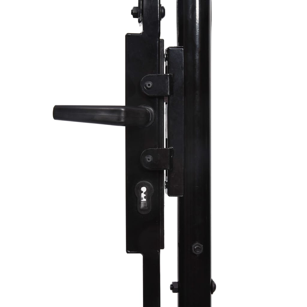 Double Door Fence Gate with Spear Top 400x200 cm- Gates - HomeShopIreland - Home Shop Ireland - Gates - Double Door Fence Gate with Spear Top 400x200 cm