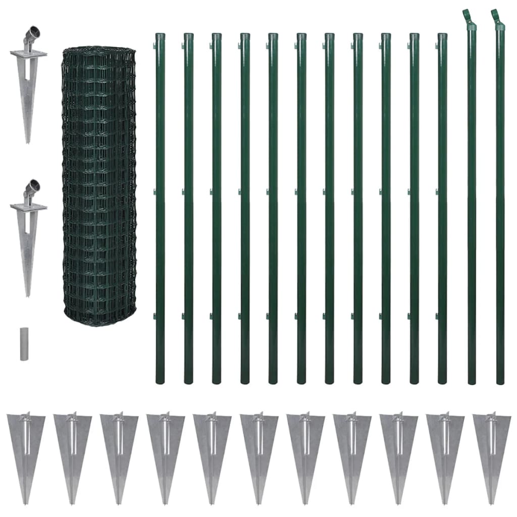Euro Fence Steel 25x1.7 m Green- Fence Panels - HomeShopIreland - Home Shop Ireland - Fence Panels - Euro Fence Steel 25x1.7 m Green