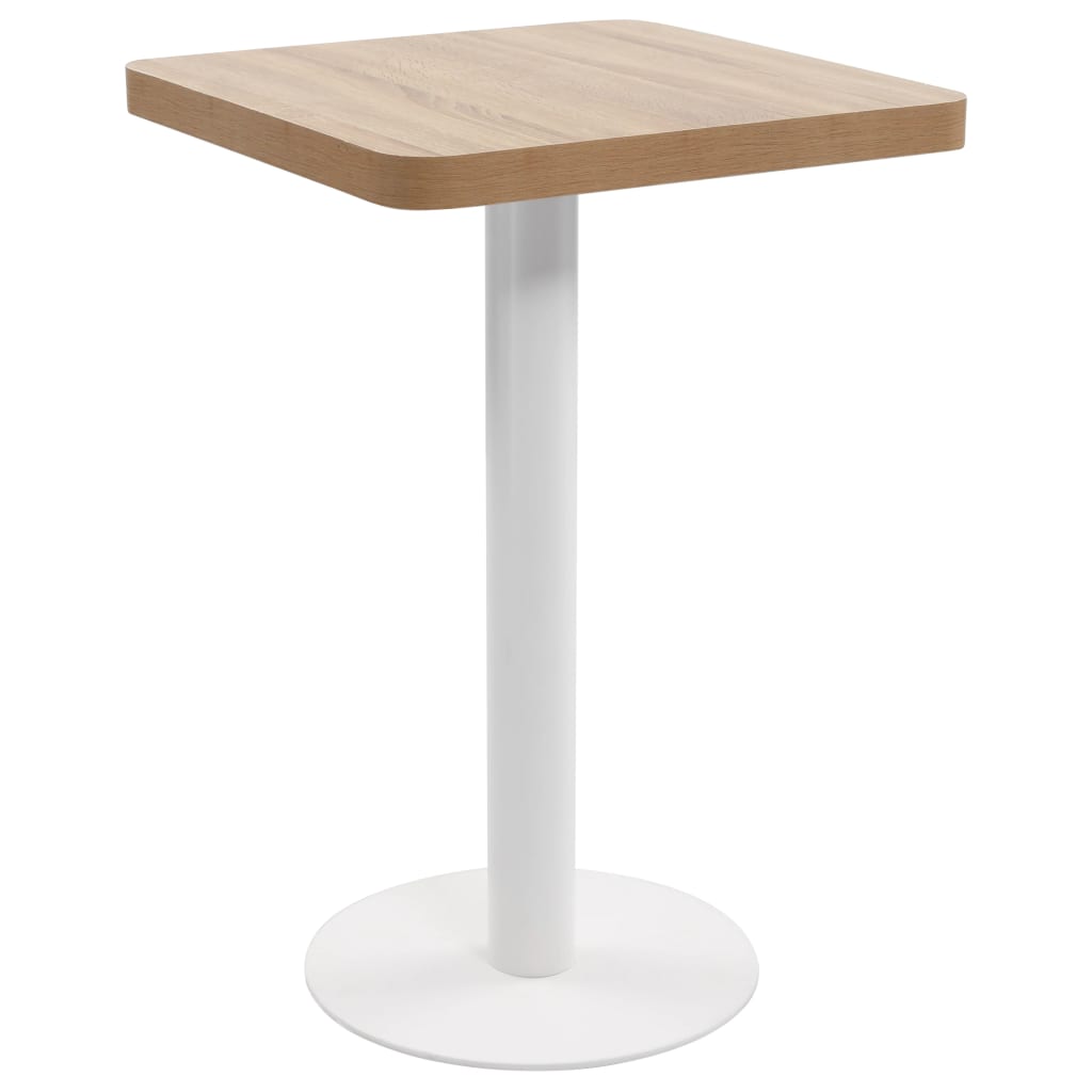 Bistro Table Light Brown 50x50 cm MDF- Kitchen & Dining Room Tables - HomeShopIreland - Home Shop Ireland - Kitchen & Dining Room Tables - Bistro Table Light Brown 50x50 cm MDF