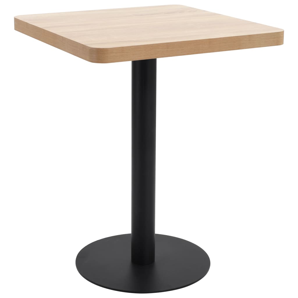 Bistro Table Light Brown 60X60 cm MDF- Kitchen & Dining Room Tables - HomeShopIreland - Home Shop Ireland - Kitchen & Dining Room Tables - Bistro Table Light Brown 60X60 cm MDF