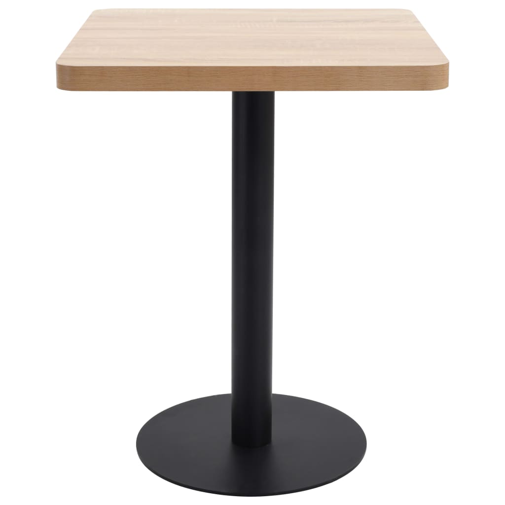 Bistro Table Light Brown 60X60 cm MDF- Kitchen & Dining Room Tables - HomeShopIreland - Home Shop Ireland - Kitchen & Dining Room Tables - Bistro Table Light Brown 60X60 cm MDF