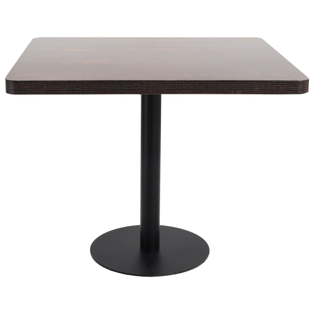 Bistro Table Dark Brown 80X80 cm MDF- Kitchen & Dining Room Tables - HomeShopIreland - Home Shop Ireland - Kitchen & Dining Room Tables - Bistro Table Dark Brown 80X80 cm MDF