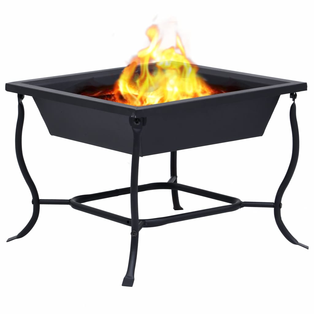 Fire Pit Black 45x45x45 cm Steel- Fireplaces - HomeShopIreland - Home Shop Ireland - Fireplaces - Fire Pit Black 45x45x45 cm Steel